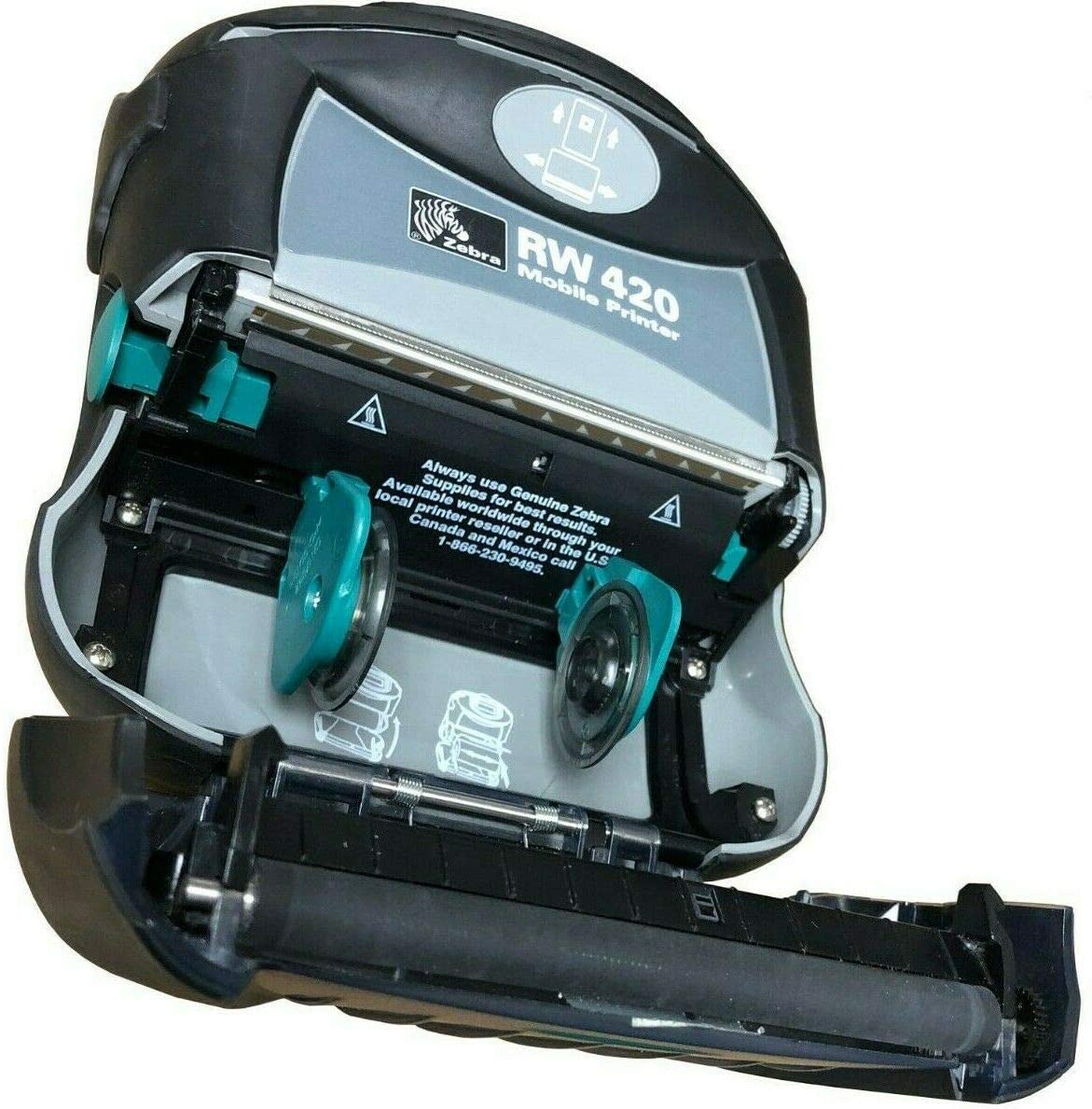 Zebra RW 420 RW420 R4D-0UBA000N-00 Mobile Thermal 4" Printer BLUETOOTH USB