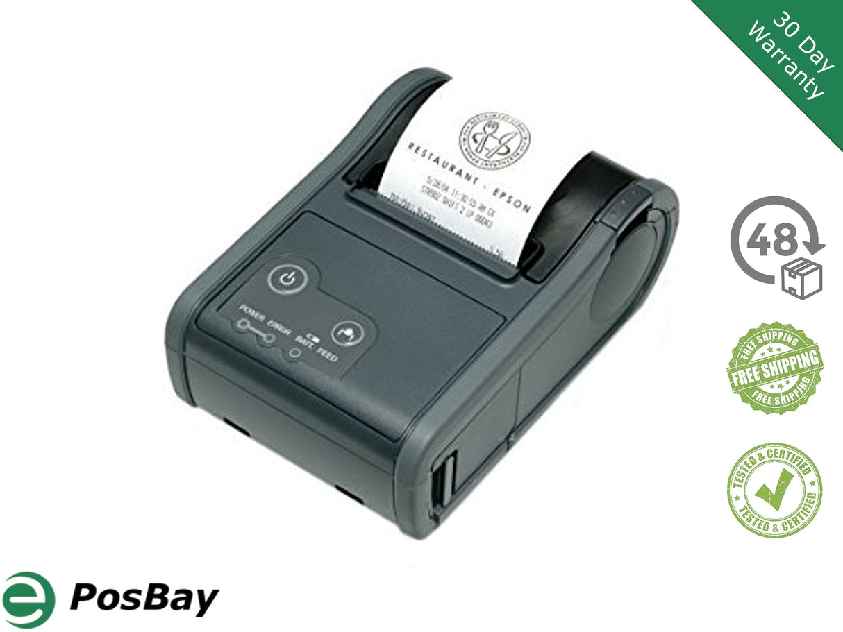 Epson Mobilink TM-P60 Portable Bluetooth Printer Model M196B Refurbished